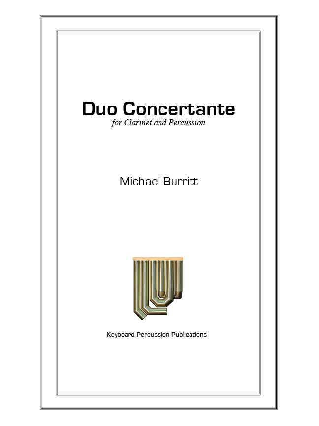 Duo Concertante, Percussion & Clarinet - RENTAL